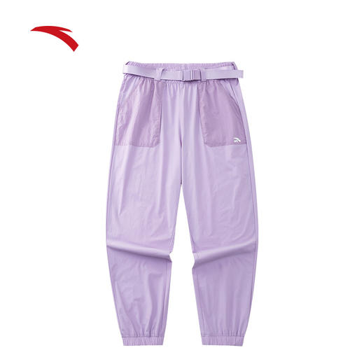 安踏运动裤女裤2022夏季新款透气薄长裤宽松舒适休闲裤162228520-2/3 商品图5