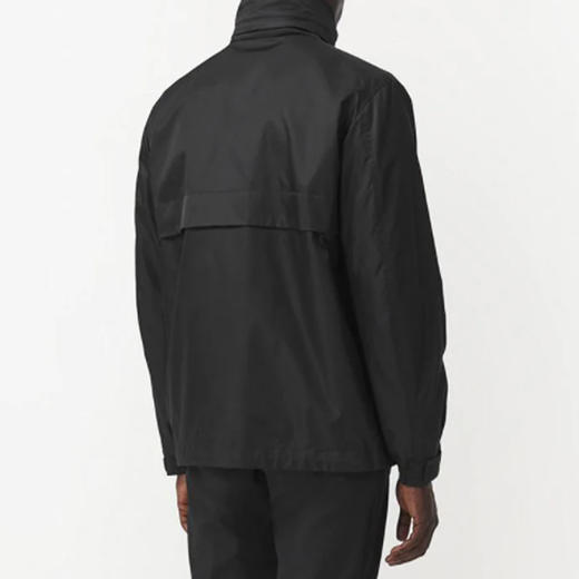 【一】BURBERRY 巴宝莉 男士 Packaway 连帽字母图案尼龙夹克外套 黑色 8043155 A1189 商品图2