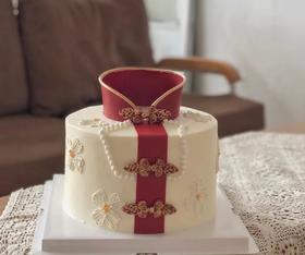 狮子家-旗袍蛋糕 定制结婚 生日蛋糕 纪念日蛋糕 聚会 仪式感必备