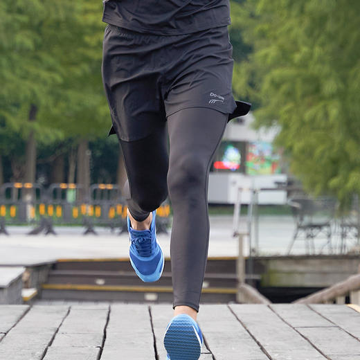 多威跑步裤男2021年春新款马拉松专业假两件紧身运动裤3502002 商品图1