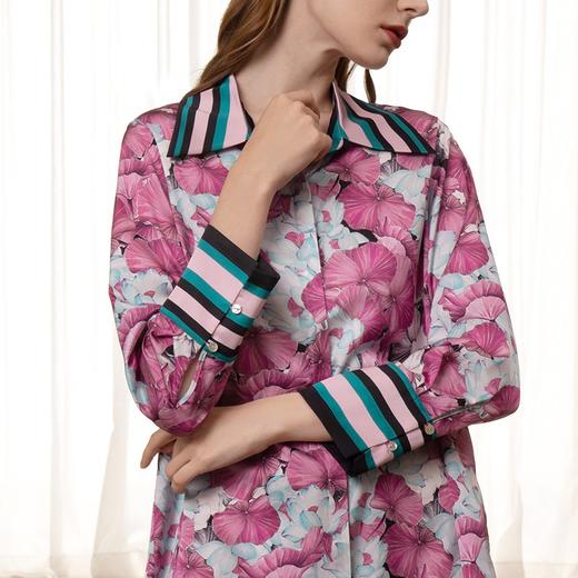 Solo seta22姆米真丝睡衣套装女印花款轻奢高级感四季款 商品图4