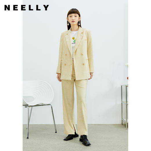 NEELLY纳俪商场同款西装外套女高级设计感2022春夏新款百搭上衣N22023C02004 商品图2