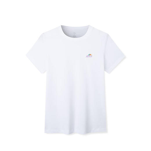 安踏短袖女士T恤2022夏季新款透气纯色舒适针织运动上衣162228109-1/2 商品图4