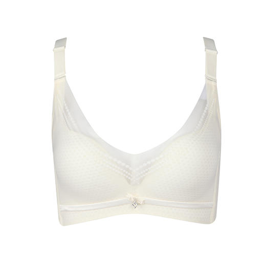 都市丽人少女三步优选B杯调整型内衣锁边超薄3/4杯少女文胸四排扣无钢圈LJ24D7 商品图4