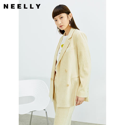 NEELLY纳俪商场同款西装外套女高级设计感2022春夏新款百搭上衣N22023C02004 商品图1