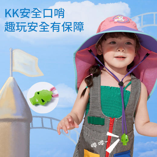 KK树儿童防紫外线遮阳帽男童海边沙滩帽防晒帽女童宝宝渔夫帽隐形海洋 商品图2