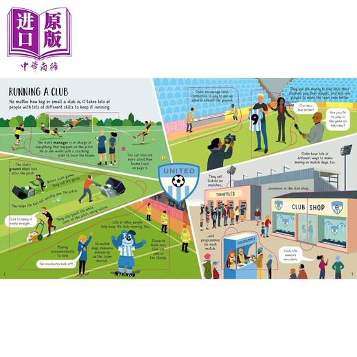 【中商原版】Look Inside Football 尤斯伯恩看里面系列足球 少儿科普 英文原版 商品图1
