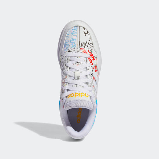 Adidas阿迪达斯NEO女鞋2022春季HOOPS 3.0芝麻街联名休闲鞋GW6990 商品图1