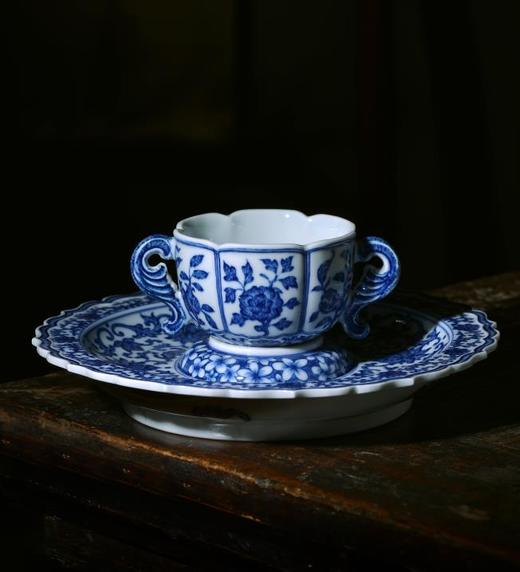 杜芳星：缠枝莲咖啡杯盏 商品图0