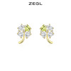 ZEGL设计师春日野趣系列爱心四叶草耳钉小众设计感耳环银针耳饰品 商品缩略图0
