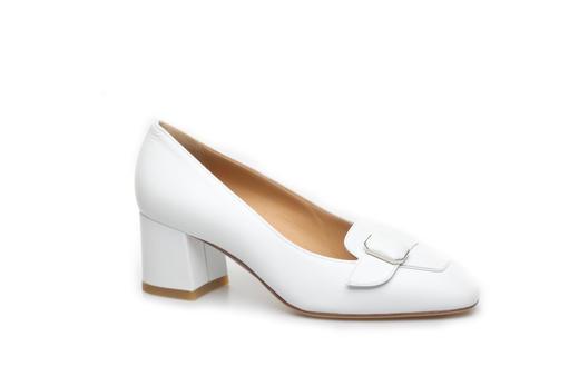 豪麟名鞋奥莱进口迪嘉女鞋皮鞋羊皮革FW22537P白色  原价4260元 商品图0