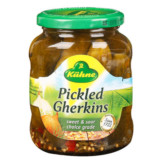 德国冠利酸青瓜330g/030012 新鲜黄瓜与香草香料腌制口感爽脆低脂开胃 商品图1