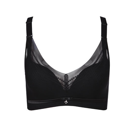 都市丽人少女三步优选B杯调整型内衣锁边超薄3/4杯少女文胸四排扣无钢圈LJ24D7 商品图3