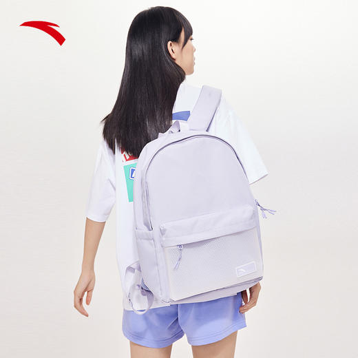 安踏双肩包男女2022新黑色学生书包电脑背包通勤包旅行192228151-1/3 商品图0