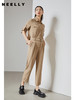 NEELLY纳俪工装风连体裤女收腰短袖套装夏2022新款长款休闲直筒裤N22044Q04426 商品缩略图3