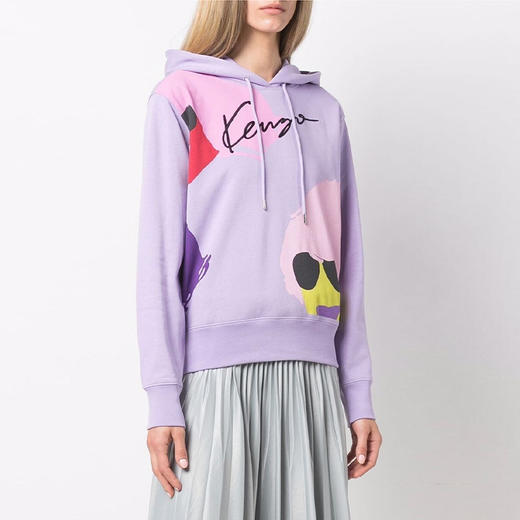 KENZO 高田贤三 抽象图案 女士卫衣 浅紫 FC52 SW842 4MO 66 商品图1