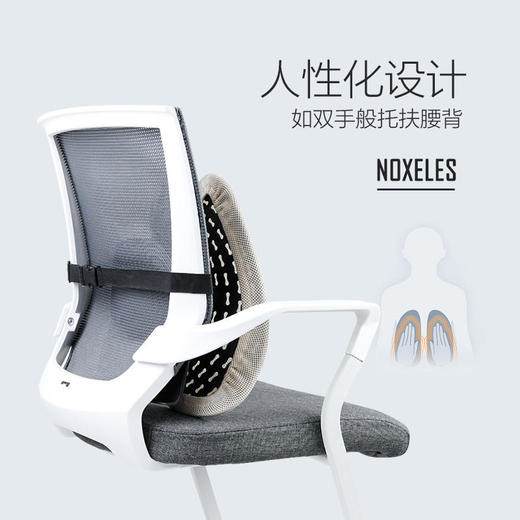 【斩获专利！告别腰酸背痛】NOXELES人体工学腰靠，告别腰酸背痛，缓解腰肌疲劳，矫正坐姿！ 商品图8