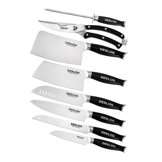 德世朗 钼钒钢不锈钢刀具10件套装刀具套装菜刀套装套刀莱茵至尊系列 E-LY-TZ001-10C 商品图3
