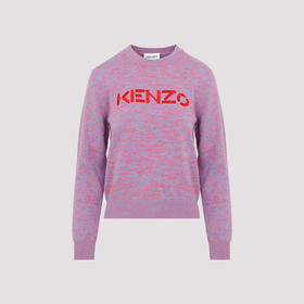 KENZO 高田贤三 字母logo 女士针织衫 浅紫 FC52 PU683 3LA 66