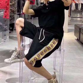 代购级别版本！！！GUCCI 双G侧条纹3M反光织带 短裤GUC2571