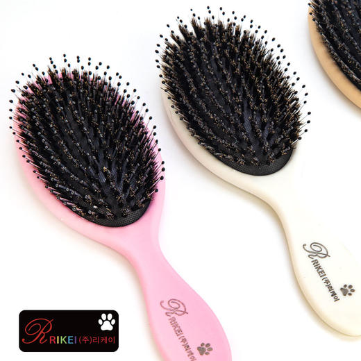韩国RK猪鬃毛刷  宠物美容高端天然猪鬃梳 商品图3
