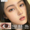 Fairycon半年抛·肉桂茶褐·14.0mm中等着色·韩产2片 商品缩略图0