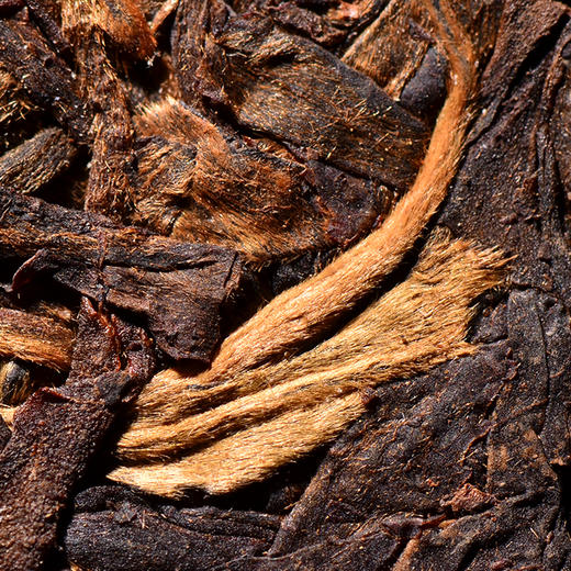 【福利回馈】龙圆号大渡岗时期正版老茶砖04 可到龙园号厂家对比 原厂出货 贵重至极！！ 04年绝版老货！ 商品图3