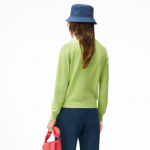 KENZO 高田贤三 字母logo 女士针织衫 绿色 FC52 PU683 3LA 57 商品图2