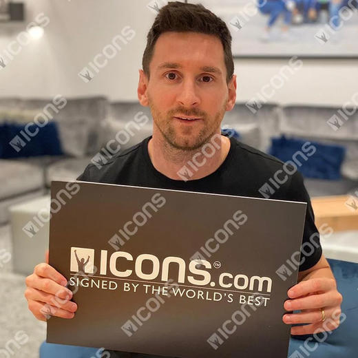 梅西亲签21-22赛季大巴黎球衣30号签名球衣含证书ICLMPSGS2PSG 商品图2