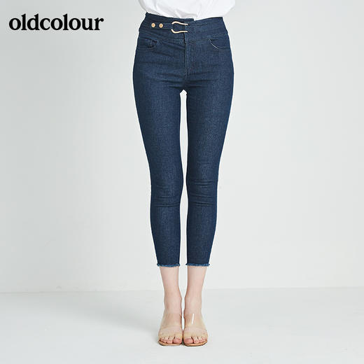 oldcolour秋季商场同款修身九分牛仔裤女N22113265 商品图1