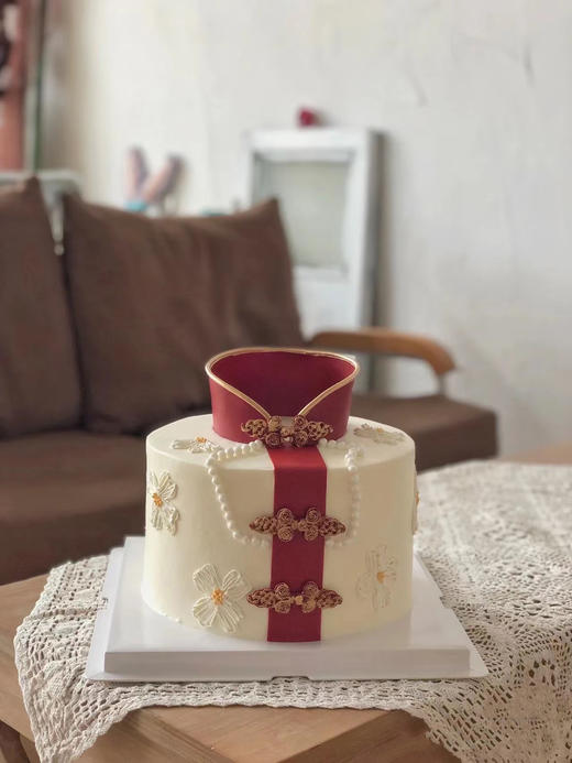 狮子家-旗袍蛋糕 定制结婚 生日蛋糕 纪念日蛋糕 聚会 仪式感必备 商品图1