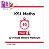 英国CGP原版 Maths English 10-Minute Weekly Workouts 小学1年级数学 英语 自然拼读学练套装3册 KS1 含答案 商品缩略图3