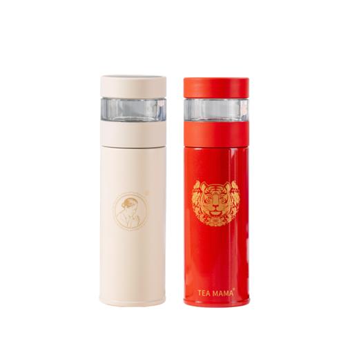 澜沧古茶吉时-直身茶水分离保温杯400ml（两色可选） 商品图4