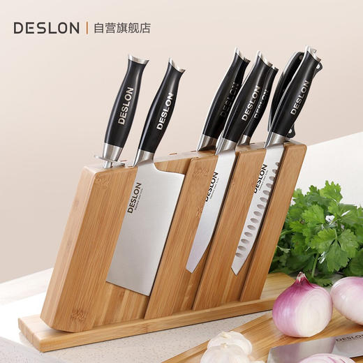 德世朗 钼钒钢不锈钢刀具10件套装刀具套装菜刀套装套刀莱茵至尊系列 E-LY-TZ001-10C 商品图0