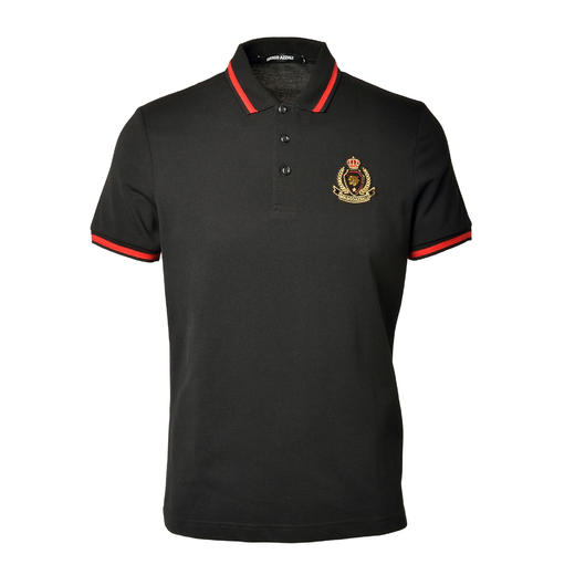 Marco Azzali黑色短袖POLO衫 TP545032B 商品图0