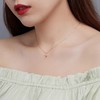 千叶SIMPLE系列cross 18K金红宝石钻石链牌 45cm 商品缩略图5