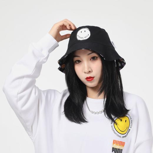 Adidas阿迪达斯男帽女帽2022夏季新款笑脸运动帽户外渔夫帽HA4666 商品图0