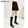 NEELLY纳俪商场同款百褶裙女冬新款时尚高腰A字裙半身短裙百搭N21112E01176 商品缩略图0