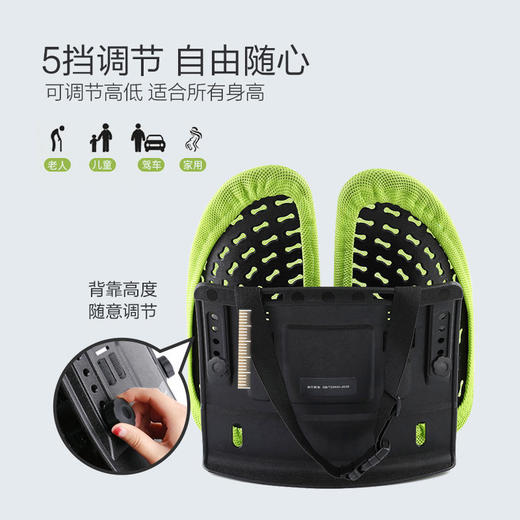 【斩获专利！告别腰酸背痛】NOXELES人体工学腰靠，告别腰酸背痛，缓解腰肌疲劳，矫正坐姿！ 商品图3