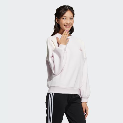 Adidas阿迪达斯NEO女装2022春季新款运动休闲套头圆领卫衣HF7292 商品图1