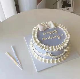 狮子家-公主定制 ins蝴蝶结生日蛋糕 纪念日蛋糕 聚会 仪式感必备