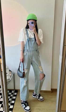 分镜头集成店VeraSeriase 2022春夏新品蓝色背带牛仔裤