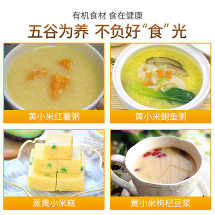 食在有方东北黄小米新米有机小米小米粥五谷杂粮黄米 商品图3