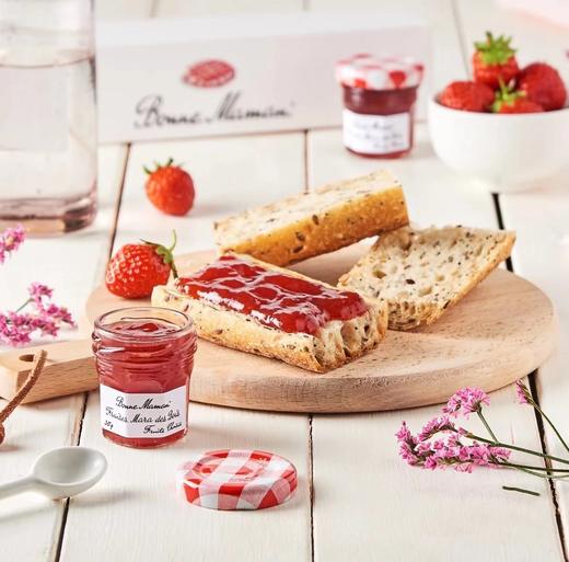 【果肉>50% 】法国蓓妮妈妈30g 7罐小罐装 经典田园法式红白格纹果酱  草莓蓝莓苦橙 法国进口 无色素无防腐 小罐便携多口味尝鲜 商品图0