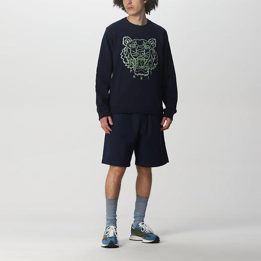 【一】KENZO 高田贤三 经典大虎头 男士卫衣 藏蓝 FC55 SW128 4XF 77 商品图3