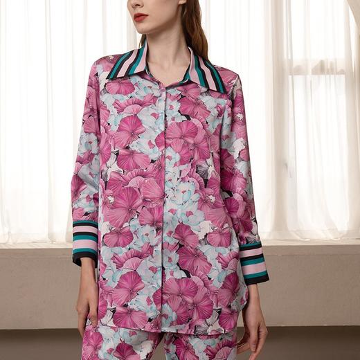 Solo seta22姆米真丝睡衣套装女印花款轻奢高级感四季款 商品图1