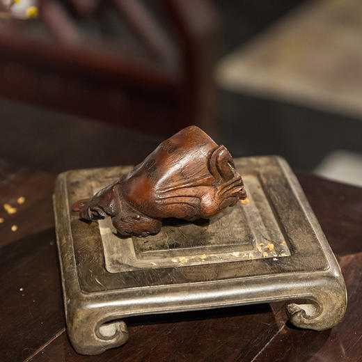 清 竹雕洪福齐天人物山子摆件 商品图3