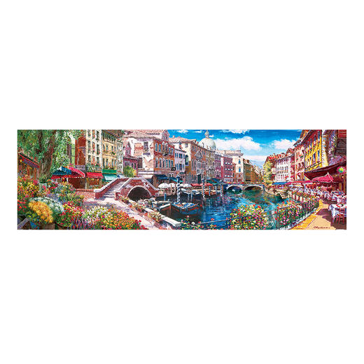 【折扣商品 不退不换】2000片 全景平面拼图 塑料拼图 H2740 全景长版拼图-Sam Park-威尼斯全景 商品图0