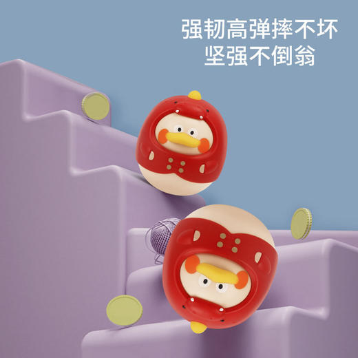 6个月婴儿卡通不倒翁玩具摆件耐摔0-1岁宝宝早教益智玩具儿童-S仓 商品图1