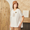 famecoco范可儿纯棉短袖T恤女ins潮新款oversize内搭夏季遮肉F223BB010 商品缩略图3